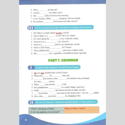 Bài Tập Bổ Trợ Toàn Diện Tiếng Anh Lớp 6