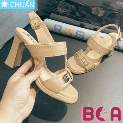 Giày cao gót nữ hở mũi 8p RO656 ROSATA tại BCASHOP thiết kế thời trang, sành điệu cùng gấu vàng siu cute