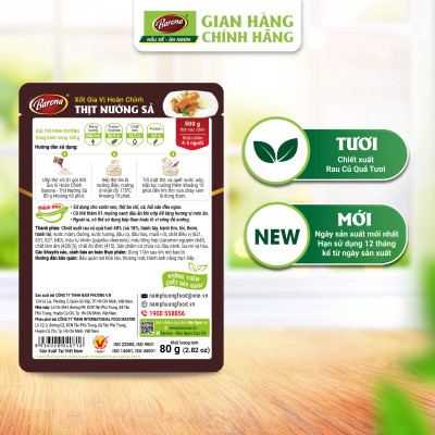 Xốt Gia Vị Hoàn Chỉnh BARONA - Thịt Nướng Sả 80g