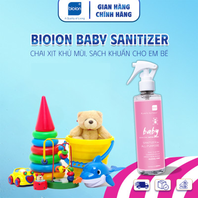 Chai Xịt Khử Mùi Sạch Khuẩn Cho Em Bé Bioion Baby Sanitizer 250mL
