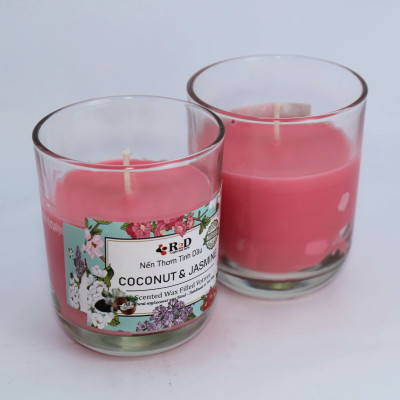 Nến thơm hoa Lài Coconut Jasmine R2D Thư giãn tinh thần - khử mùi hiệu quả