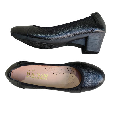 Giày Cao Gót Nữ HÀ NAM Da Bò Thật Cao Cấp 5cm GBBN2081