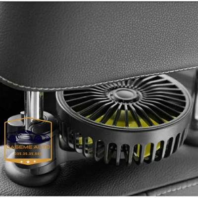 Quạt Ô Tô Điện Cho Ghế Sau Quạt Ghế Sau Ô Tô Tiện Dụng Với 3 Tốc Độ Gió - Hàng Chính Hãng