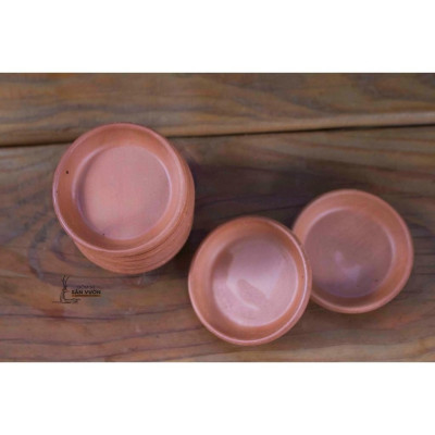 Đĩa lót chậu đất nung (nhiều size) - Lớn nhỏ đủ cả, chất liệu đất nung chất lượng