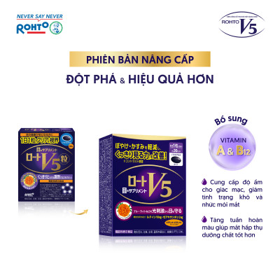 Viên uống bổ mắt Lutein Rohto V5 ( Hộp 30 viên)