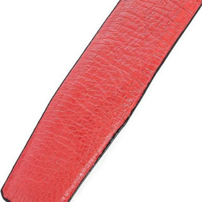 Thắt lưng nam da đà điểu Huy Hoàng da hột bản lớn màu đỏ HT4481