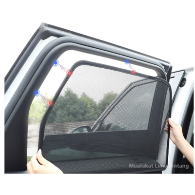 Rèm Che Nắn xe Outlander 2018-2023 loại 2 Rèm Chắn Nắng Nam Châm Cho Xe ô tô, Bộ 4 Tấm, có nam châm