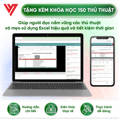 Combo 6 Sách Excel - Word - Powerpoint - Google Sheet - 150 TT - 90 Hàm Excel ĐÀO TẠO TIN HỌC Tặng Kèm Video Khóa Học