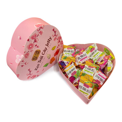 Kẹo kim cương hộp trái tim 200g