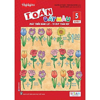 Toán Bảy Màu - Phát Triển Năng Lực, Tư Duy Toán Học Lớp 5 - Tập 1 - Edibooks