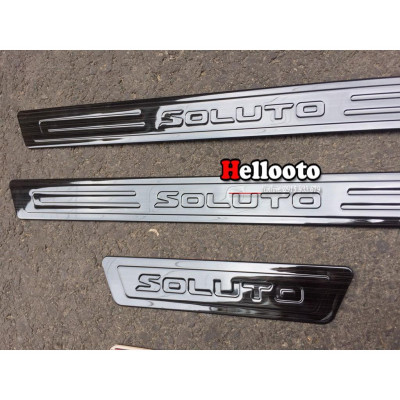 Ốp Bậc Cửa Dành Cho Xe Kia Soluto 2018 2019 2020 - mẫu titan
