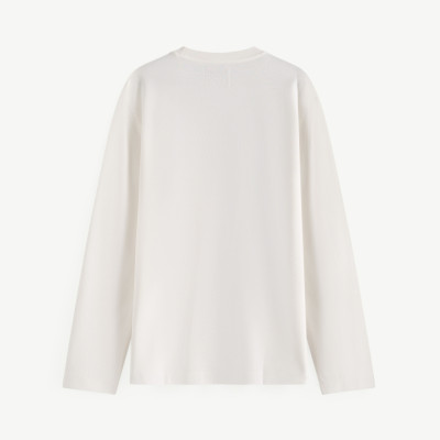 Áo thun tay dài ROUTINE màu trắng . Regular - 10F24TSL041 | LASTORE MENSWEAR