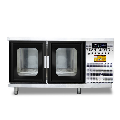 [CỬA HÀNG CHÍNH HÃNG] Tủ Bàn Lạnh Cánh Kính 1,2m Quạt Gió