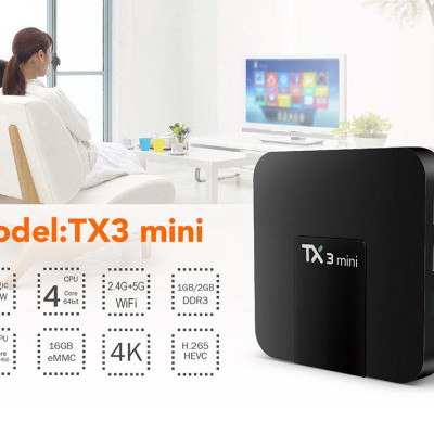 TX3 mini mới có bộ điều khiển giọng nói tiếng việt hỗ trợ bluetooth 2G Ram 16G Rom Tìm kiếm giọng nói cử chỉ cài sẵn chương trình tivi và xem phim HD miễn phí vĩnh viễn - Hàng nhập khẩu