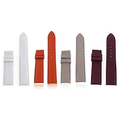 HC8133-34-35-36 - Dây đồng hồ Huy Hoàng da bò size 22, 24, 26 màu trắng, cam, kem, tím nhạt