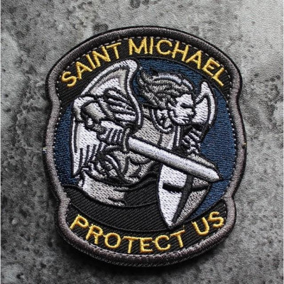 Patch_velcro tổng lãnh thiên thần ST.Micheal dán quần áo_ba lô