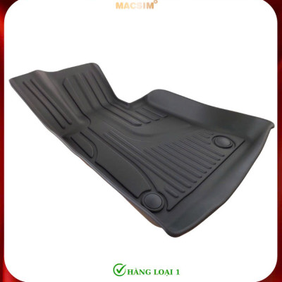 Thảm lót sàn xe ô tô Mercedes GLK 2008-2015 (sd) Nhãn hiệu Macsim chất liệu nhựa TPE cao cấp màu đen