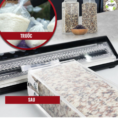 Hộp định hình gạo RB500. Chế tạo từ nhựa acrylic đặc biệt dày dặn và cứng cáp, chịu được lực tác động cao từ bên ngoài. Hàng chĩnh hãng Thái Lan