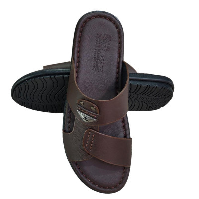 Dép Nam Quai Ngang Da Bò Thật TiTi ĐÔ Cao Cấp DNA2224