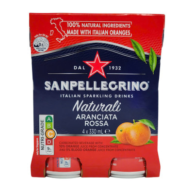 Nước cam hồng có ga San Pellegrino - Aranciata rossa 330ml