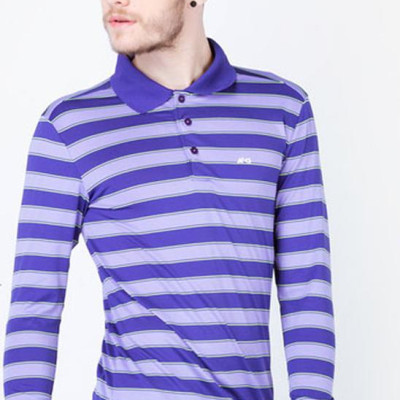 Áo Thun Dài Tay Nam Kẻ Ngang Màu Tím ALIGRO ALGAPD011