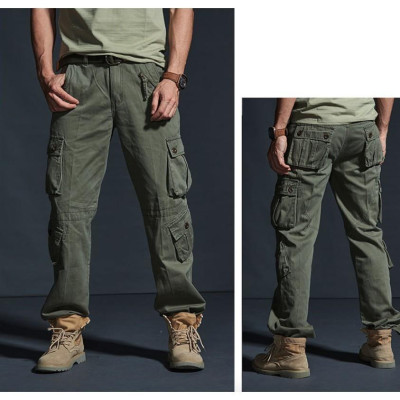 Quần dài kaki túi hộp ống rộng_dã ngoại_du lịch