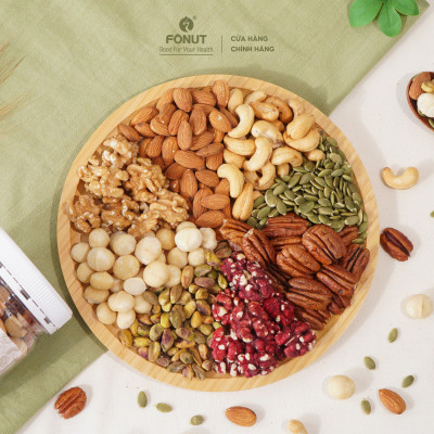 Hạt dinh dưỡng mix 8 loại Fonut hũ 350g/500g, hạt ngũ cốc dinh dưỡng cho bà bầu, làm sữa