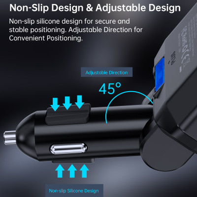 Tẩu sạc Choetech TC0020 đa năng 200w có 2 cổng Type C + 1 cổng Usb (Hàng chính hãng)