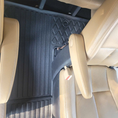 Thảm lót sàn xe ô tô Kia sedona ( 3 hàng ghế) Nhãn hiệu Macsim chất liệu nhựa TPE cao cấp màu đen