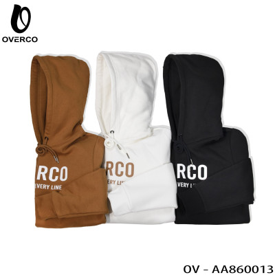 Áo Hoodie OVERCO Chất Vải Nỉ Cotton Cao cấp, Dày Dặn, In Chữ Và Họa Tiết Trên Áo Năng Động Trẻ Trung