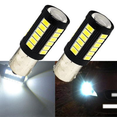 Bóng đèn led hậu 1157 Chipset 33 Bóng led có thấu kính hội tụ thế hệ mới cao cấp siêu sáng