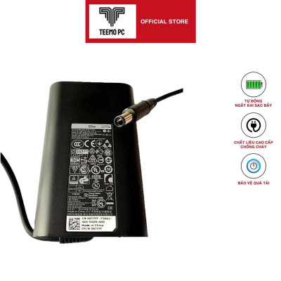 Sạc Dùng Tương Thích Cho Laptop Dell Chân Kim To 7.4mm - Công Suất 45W 65W 90W - Hàng Nhập Khẩu New Seal TEEMO PC TESE