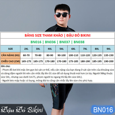 Bộ bơi nam khóa kéo size lớn, quần áo bơi bigsize cho nam giới, chất thun bơi lạnh Hàn dầy dặn, dáng thể thao mạnh mẽ | BN016