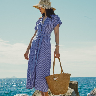 Đầm Maxi Linen Tuyền DRE173 thời trang thiết kế Hity