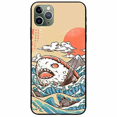 Ốp lưng dành cho Iphone 11 Pro mẫu Cá Shushi Cuộn
