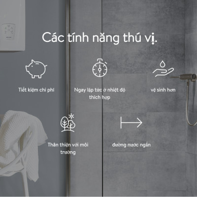 Máy nước nóng tức thì E-Comfort DCX Next - Hàng chính hãng 