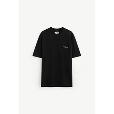 Áo thun nam ROUTINE ngắn tay thêu chữ trước ngực. Form rộng Loose - 10S24TSS019 | LASTORE MENSWEAR