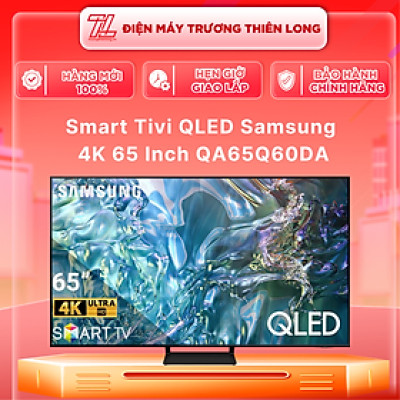 Smart QLED Tivi 4K Samsung 65Q60DA 65 inch QA65Q60DA QA65Q60D 65Q60D - Hàng chính hãng - Chỉ giao HCM