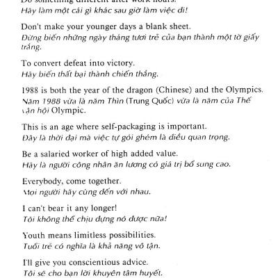 Tiếng Anh Đàm Thoại Cho Doanh Nhân