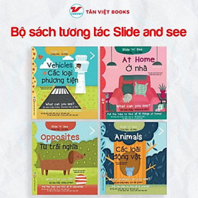 Sách Tương Tác Song Ngữ - Slide And See Cho Bé Học Tiếng Anh - Tân Việt Books