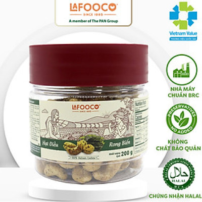 Hạt điều rong biển 200g/ hủ LAFOOCO Seaweed Coated Cashews