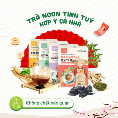 Combo 4 Hộp Trà Dalahouse Hộp 50g - Trà Thanh Xuân, Trà Thải Độc, Trà Đề Kháng, Trà Ngủ Ngon, Tốt Cho Sức Khỏe