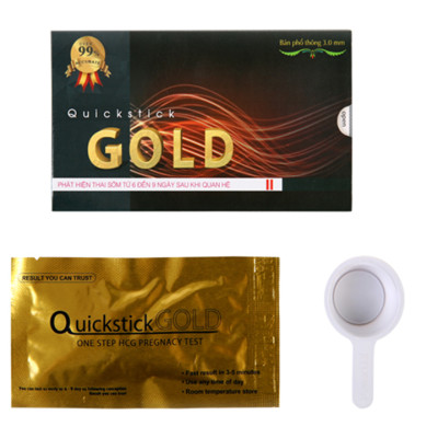 Que Thử Thai Quickstick Gold 3mm - Che Tên Sản Phẩm