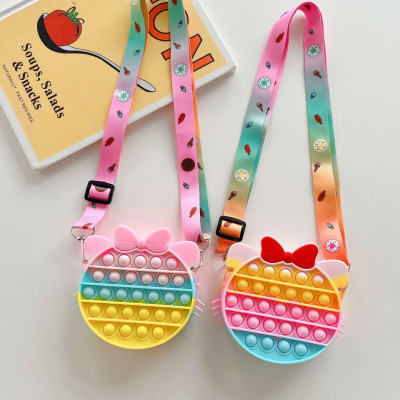 Túi ví Pop It Dễ Thương, Túi Trang Điểm dành cho các bé gái màu pastel