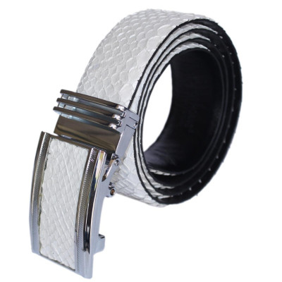 Thắt Lưng Nam Da Trăn Bản Lớn Huy Hoàng HT4315 - Trắng