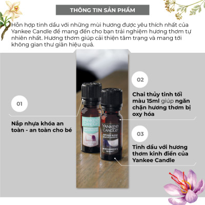 Tinh dầu Yankee Candle - Lavender Vanilla (15ml)