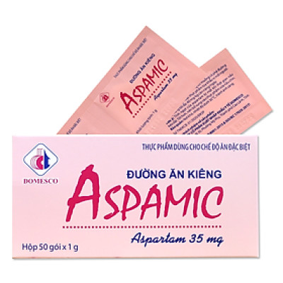 Đường Ăn Kiêng Aspamic Domesco Hộp 50 - 100 gói