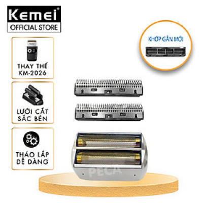 Lưỡi thay thế máy cạo râu Kemei KM-2026 - Chính hãng
