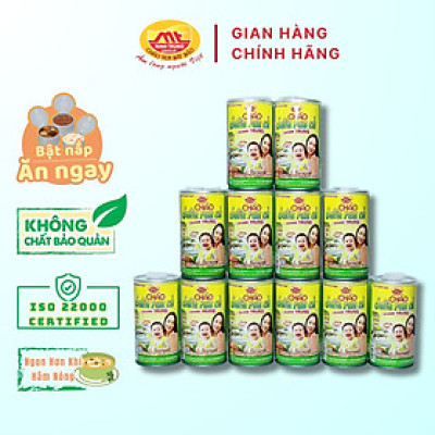 Cháo sườn rau củ Minh Trung 365g - Cháo Sườn 12 (combo 12 lon)