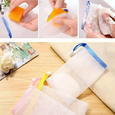 Túi tạo bọt - túi đựng xà bông cục có dây rút, túi đựng xà phòng